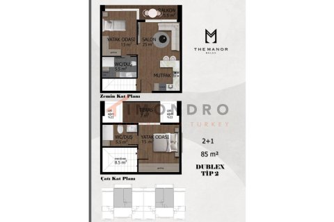 2+1 Lejlighed i Belek, Antalya, Tyrkiet Nr. 151674 - 21