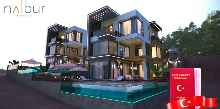 3+1 Villa  i Kargicak, Alanya, Antalya, Turkiet Nr. 110918