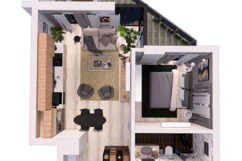 Продажа квартиры  в Аланье, Анталье, Турция 1+1, 51м2, №117207 – фото 16