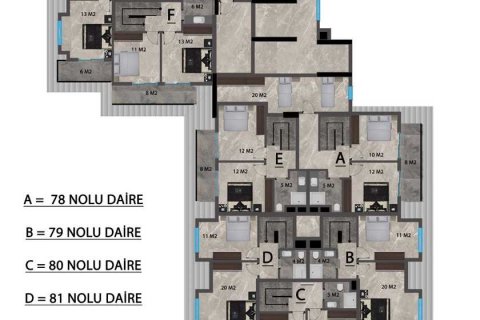 Daire 1+1 Mahmutlar, Antalya, Türkiye №71868 - 28
