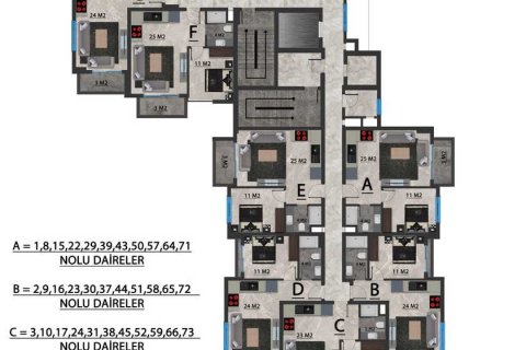 Daire 1+1 Mahmutlar, Antalya, Türkiye №71868 - 26