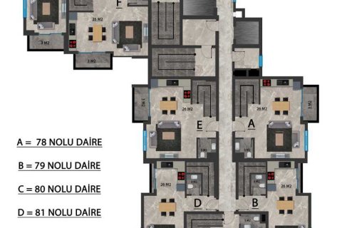 Daire 1+1 Mahmutlar, Antalya, Türkiye №71868 - 27