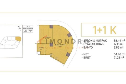 1+1 Leilighet  i Kadikoy, Istanbul, Tyrkia Nr. 152699 - 17