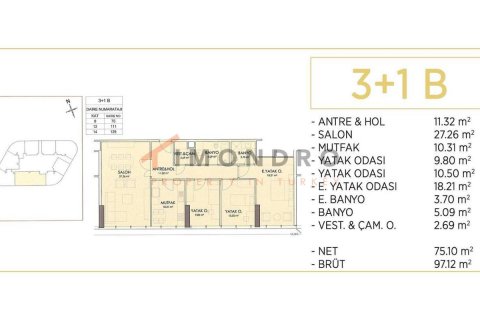 1+1 Leilighet  i Kadikoy, Istanbul, Tyrkia Nr. 152699 - 8