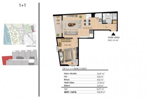 Apartment for sale in Beyoglu, Istanbul, Turkey, studio, 39m2, No. 113353 – photo 20