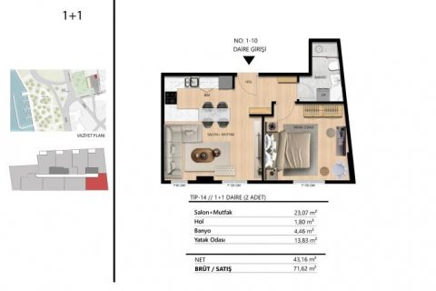 Apartment for sale in Beyoglu, Istanbul, Turkey, studio, 39m2, No. 113353 – photo 18