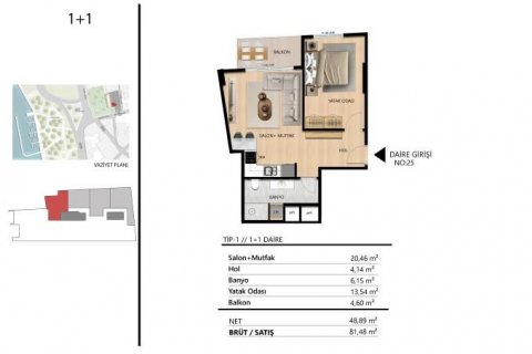 Apartment for sale in Beyoglu, Istanbul, Turkey, studio, 39m2, No. 113353 – photo 22