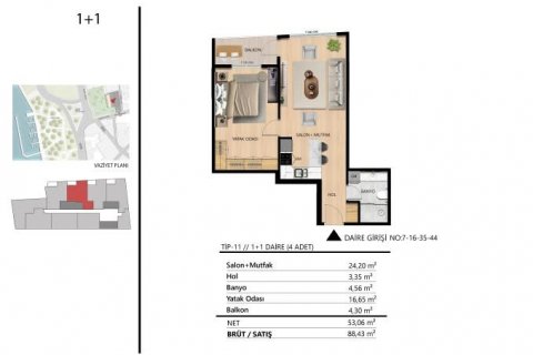 Apartment for sale in Beyoglu, Istanbul, Turkey, studio, 39m2, No. 113353 – photo 21