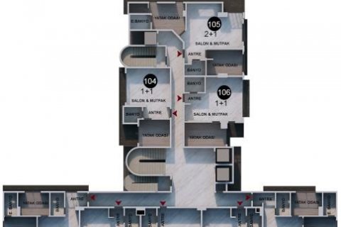Wohnung  in Lara, Antalya, Türkei Nr. 130376 - 16