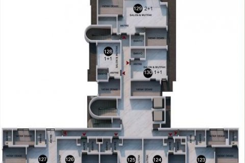 Wohnung  in Lara, Antalya, Türkei Nr. 130376 - 17