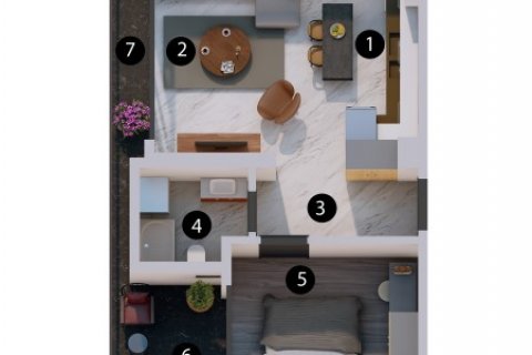 Wohnung  in Lara, Antalya, Türkei Nr. 130376 - 20