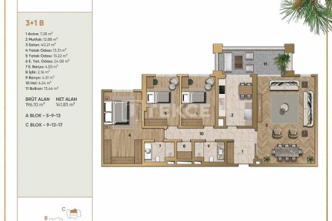 Продажа квартиры в Стамбуле, Турция 3+1, 196м2, №81992 – фото 26