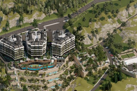 1+1 Lejlighed  i Alanya, Antalya, Tyrkiet Nr. 143974