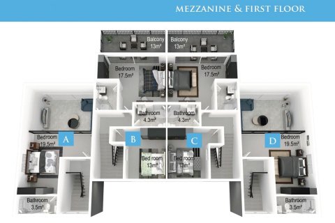 Villa for sale in Northern Cyprus, 3 bedrooms, 127m2, No. 117462 – photo 26