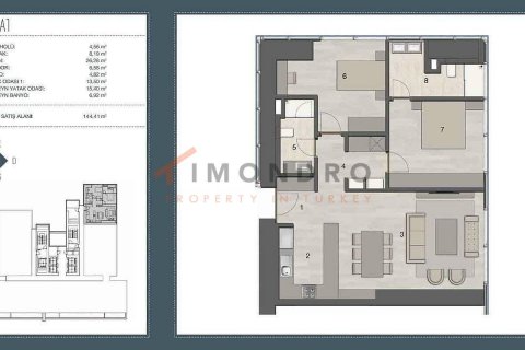 2+1 Lejlighed i Sisli, Istanbul, Tyrkiet Nr. 152708 - 19