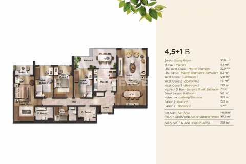 2+1 Lejlighed  i Beylikduezue, Istanbul, Tyrkiet Nr. 45475 - 8