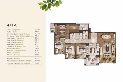 2+1 Leilighet  i Beylikduezue, Istanbul, Tyrkia Nr. 45474 - 11