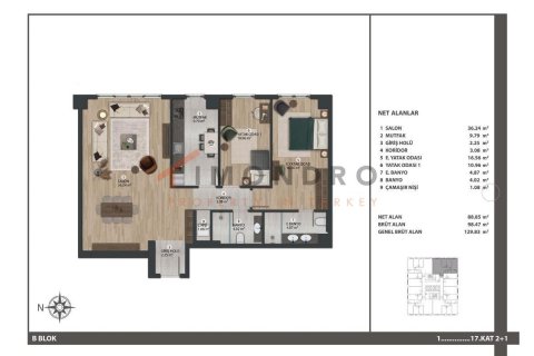 3+1 Lägenhet  i Bagcilar, Istanbul, istanbul, Turkiet Nr. 152486 - 20