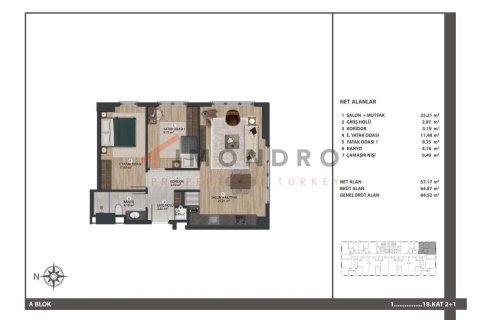 3+1 Lägenhet  i Bagcilar, Istanbul, istanbul, Turkiet Nr. 152486 - 19