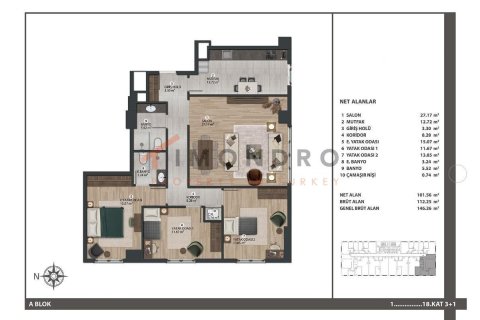 3+1 Lägenhet  i Bagcilar, Istanbul, istanbul, Turkiet Nr. 152486 - 15