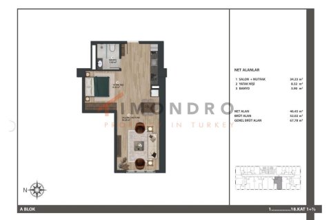3+1 Lägenhet  i Bagcilar, Istanbul, istanbul, Turkiet Nr. 152486 - 18