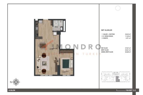 3+1 Lägenhet  i Bagcilar, Istanbul, istanbul, Turkiet Nr. 152486 - 17