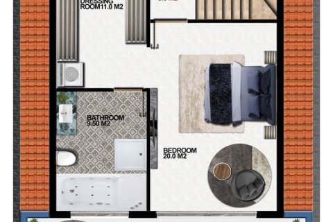 3+1 Villa i Konakli, Antalya, Tyrkia Nr. 114139 - 22