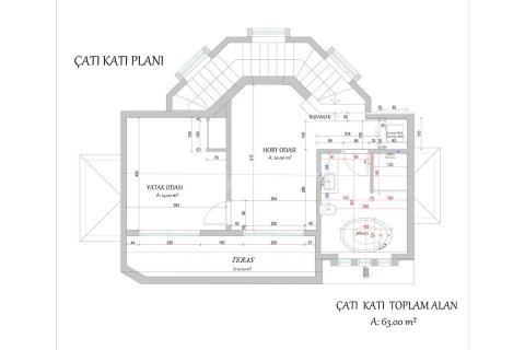 3+1 Villa  in Fethiye, Mugla, Türkei Nr. 210512 - 5