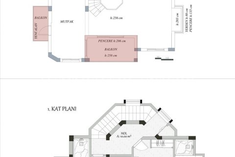 3+1 Villa  in Fethiye, Mugla, Türkei Nr. 210512 - 6