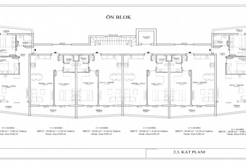 Продажа квартиры в Аланье, Анталье, Турция 1+1, 67.5м2, №116557 – фото 14