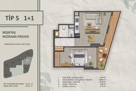 Wohnung  in Besiktas, Istanbul, Türkei Nr. 192444 - 26