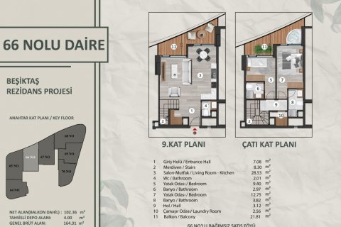 Wohnung  in Besiktas, Istanbul, Türkei Nr. 192444 - 30