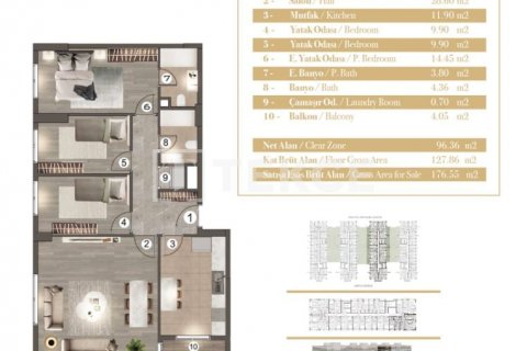 Продажа квартиры в Стамбуле, Турция 3+1, 176м2, №150074 – фото 22