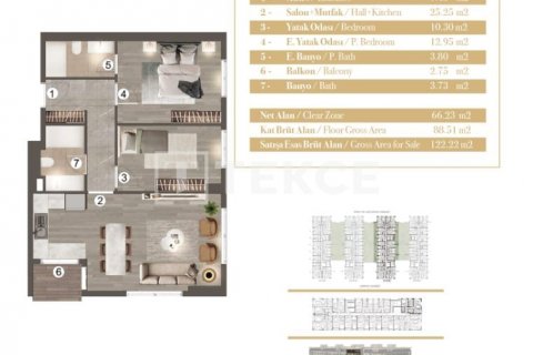 Продажа квартиры в Стамбуле, Турция 3+1, 176м2, №150074 – фото 21