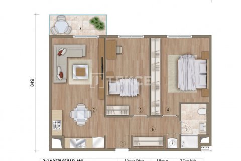 Продажа квартиры  в Стамбуле, Турция 2+1, 78м2, №150084 – фото 8