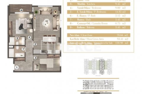 1+1 Leilighet  i Istanbul, Tyrkia Nr. 150072 - 20