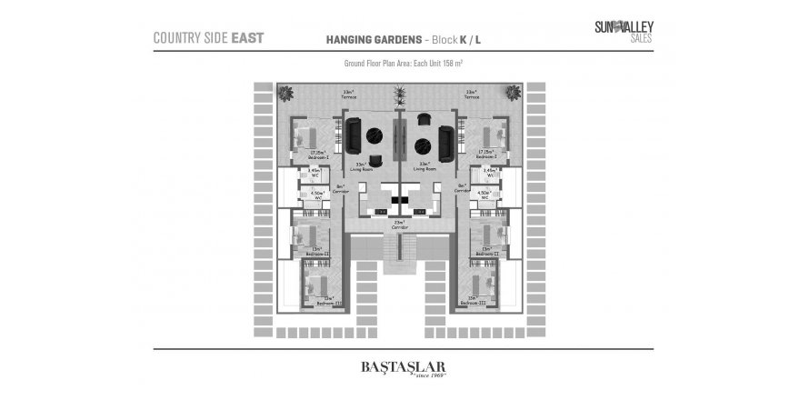 3+1 Lägenhet i Hanging Gardens Village, Nr. 188778