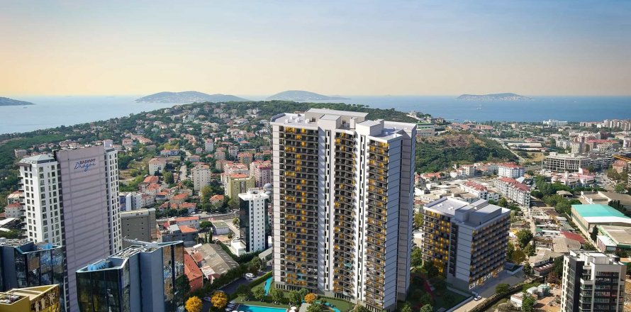 آپارتمان در  Istanbul ، ترکیه 1 خوابه ، 48 متر مربع.  شماره 188768