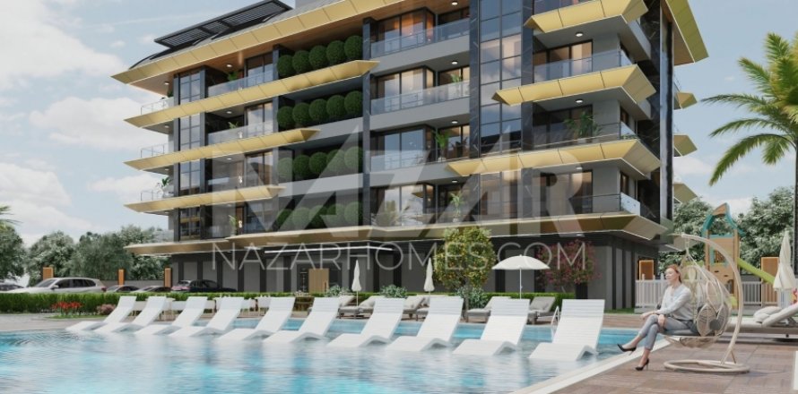 Daire  1+1  Alanya, Antalya, Türkiye №116535