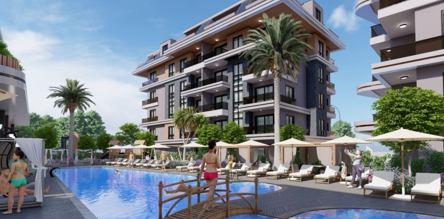 2+1 Lägenhet i Aina Garden, Alanya, Antalya, Turkiet Nr. 130791