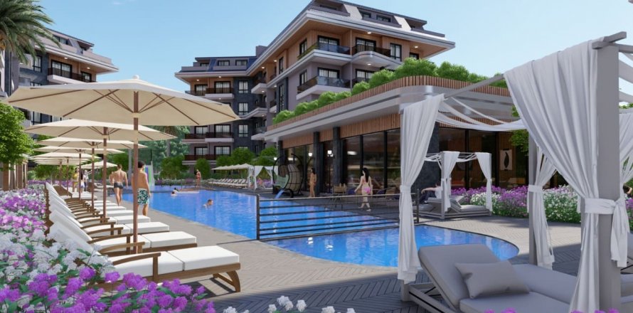 Daire Aina Garden 2+1, Alanya, Antalya, Türkiye №130793