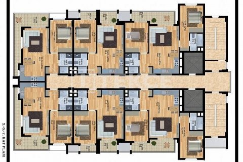 2+1 Leilighet i Alanya, Antalya, Tyrkia Nr. 60279 - 2