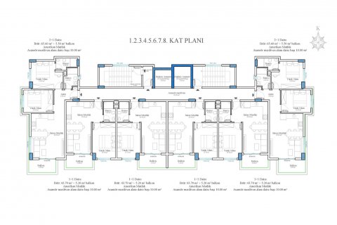 2+1 Leilighet i Mahmutlar, Antalya, Tyrkia Nr. 110901 - 14