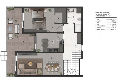 Daire  4+1  Aksu, Antalya, Türkiye №193315 - 9