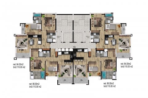 Daire   Tömük, Mersin, Türkiye №111562 - 7