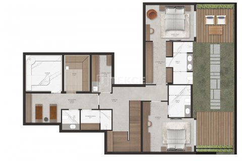 4+1 Villa  in Bodrum, Mugla, Türkei Nr. 211627 - 10