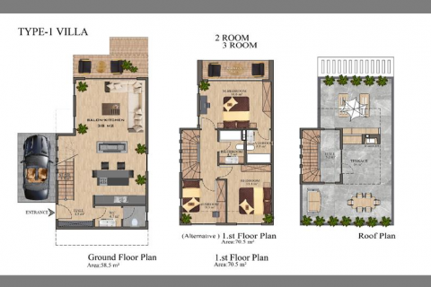 Villa for sale  in Northern Cyprus, 2 bedrooms, 128m2, No. 144025 – photo 29