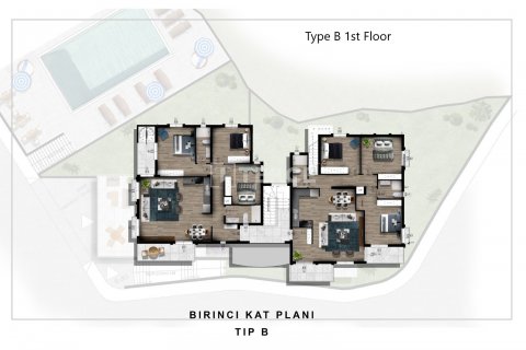 3+1 Penthäuser in Girne, Nr. 44750 - 2