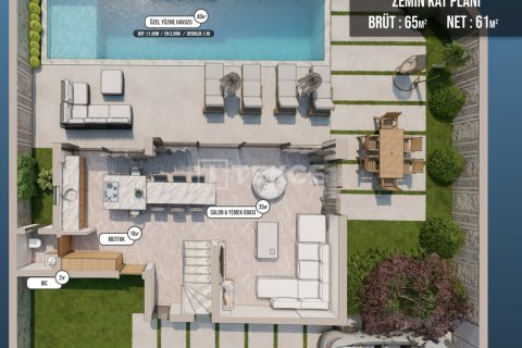 5+1 Villa i Fethiye, Mugla, Tyrkiet Nr. 113556 - 12