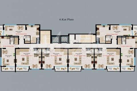 Apartment for sale in Avsallar, Antalya, Turkey, 2 bedrooms, 100m2, No. 116780 – photo 24